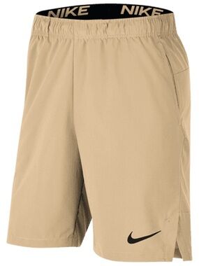 NWT Mens Nike Dri-Fit 9" Versatile Athletic Running Medium Shorts Khaki Tan